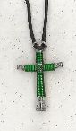 Forest Green Disciple's Cross